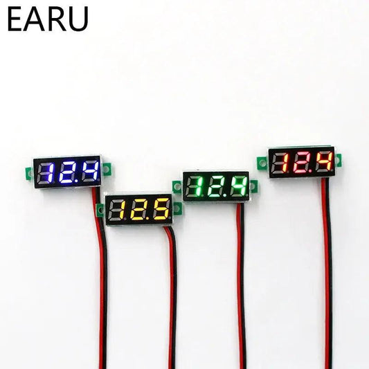 EARU- 0.28 Inch DC LED Digital 0-100V Voltmeter For Auto Car - electrical center b2c