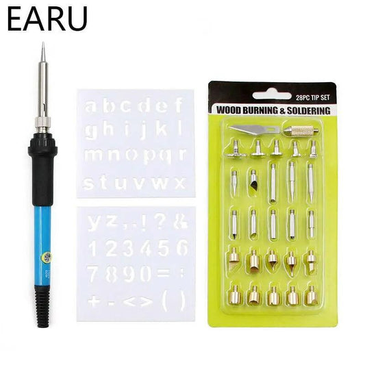 EARU- 60W Electric Soldering Iron Set| Temperature Adjustable Electric Iron - electrical center b2c