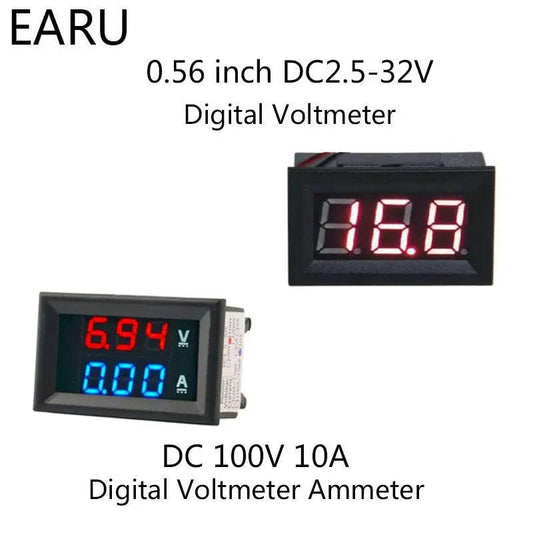 EARU- DC100V 10A Voltage Current Meter Gauge Tester for Car - electrical center b2c