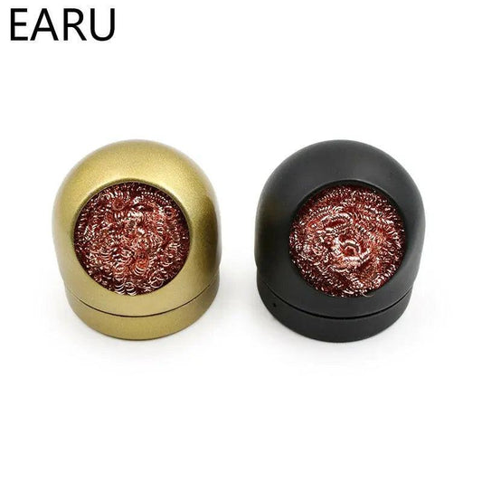 EARU- Metal Soldering Iron Tip Dross Cleaner with Stand - electrical center b2c
