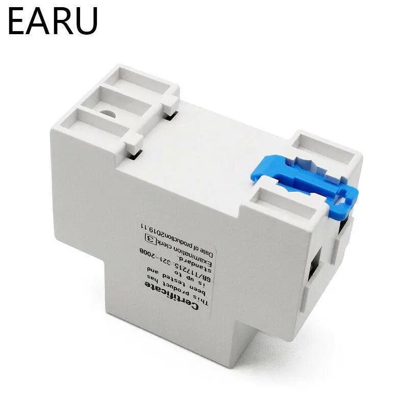 EARU- Single Phase KWh Meter| Din-Rail LCD Digital Display Wattmeter - electrical center b2c