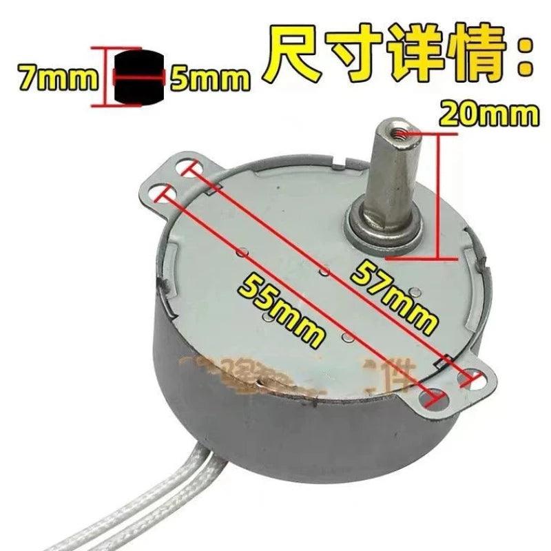 Electric Fan Shaking Head Synchronous Motor TY50J-H-1.5 AC 220V-240V 1.5/2RPM 50/60Hz CW 4W Claw Pole Permanent Magnet Motor