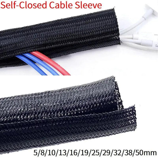 Expandable Cable Sleeve| PET Braided Wire Wrap 1M/3M/5M optional - electrical center b2c