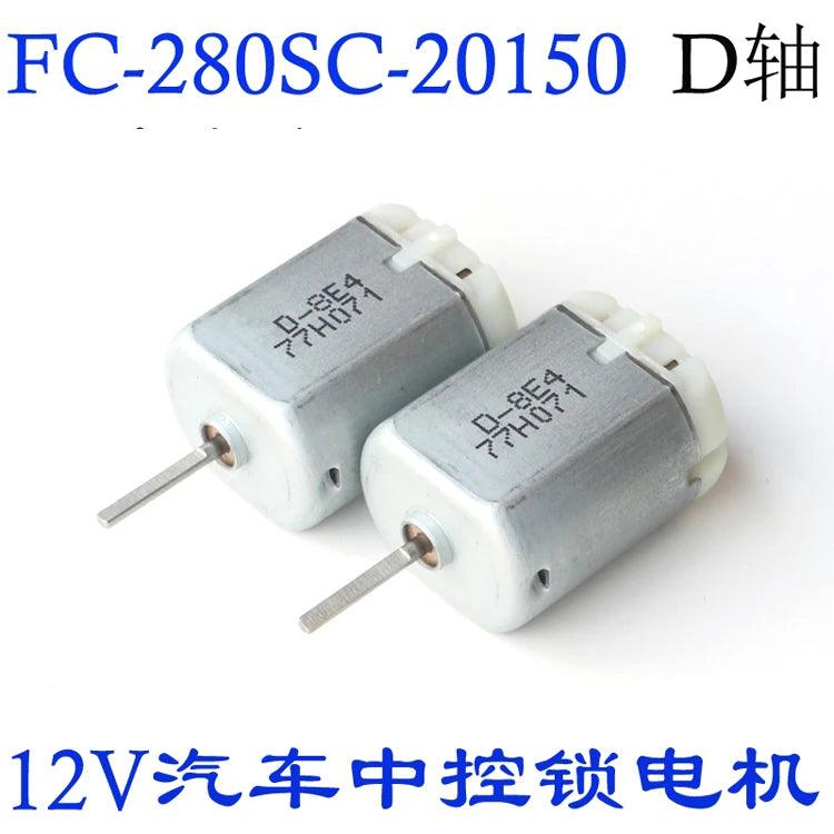 FC-280SC-20150 DC Motor 12V 105000RPM Shaft 17mm Car Door Lock Block/Locker/Central Lock Accessories/ Folding Rearview Mirror