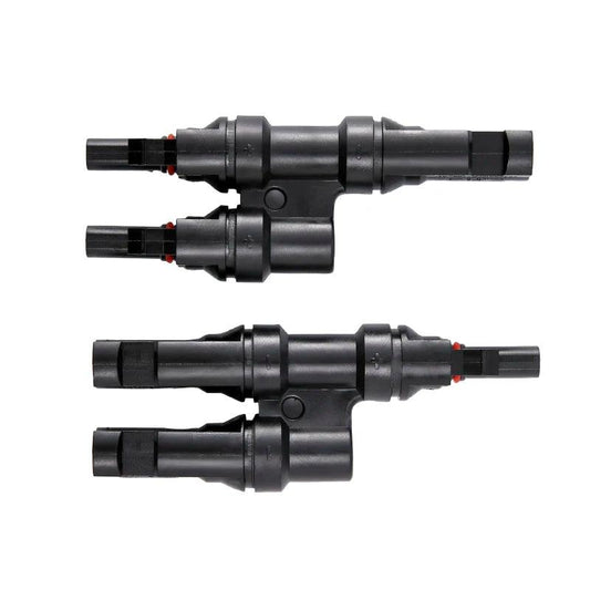 Free Shipping IP67 2 to 1 T Branch PV Connector Solar Stecker MMF+FFM Solar Panel Connectors PV combiner box 2 in 1 out