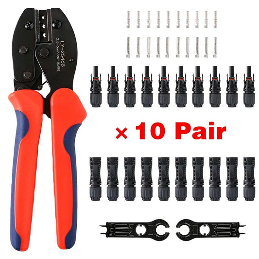 Free shipping PV Solar Connector Stecker Kit For 1500V30A Solar Panel Cable Branch DC Connectors Connect Tool Crimping pliers
