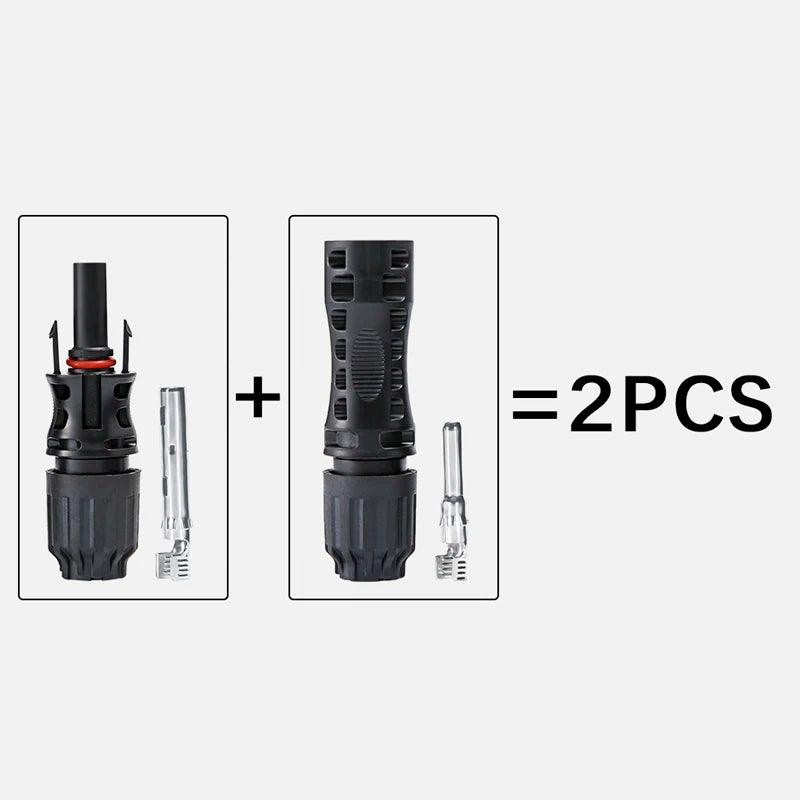 Free shipping PV Solar Connector Stecker Kit For 1500V30A Solar Panel Cable Branch DC Connectors Connect Tool Crimping pliers