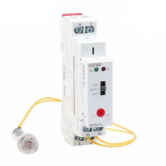 GEYA- GRB8-01 Din rail Twilight Switch Photoelectric Timer Light Sensor Relay - electrical center b2c,din rail timer relay