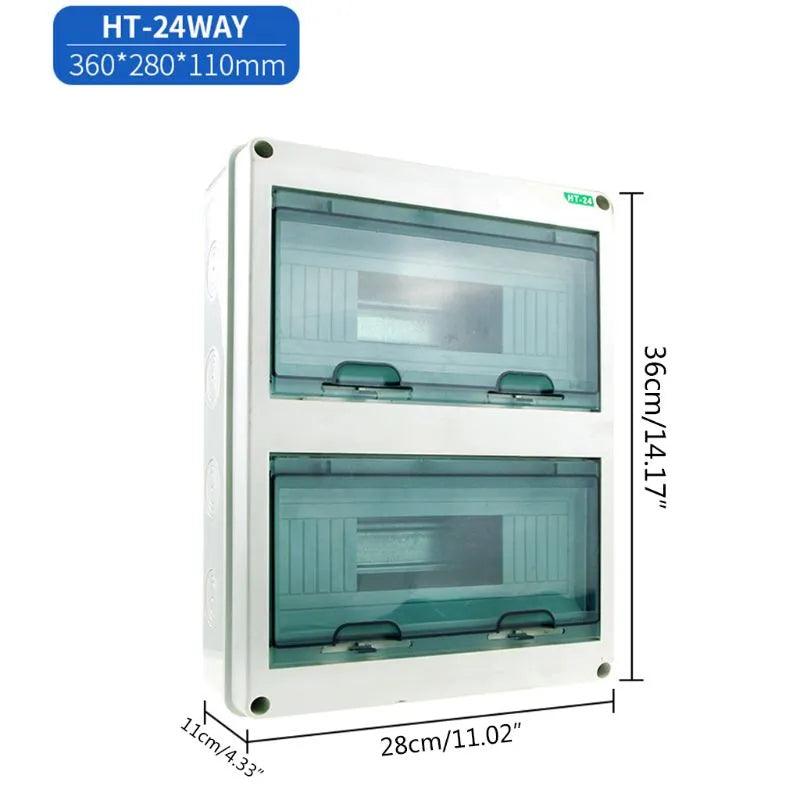 HT-5/8/12/15/18/24 plastic distribution box waterproof MCB box panel installation distribution box waterproof junction box