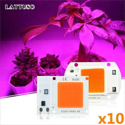 LATTUSO- 10pcs/lot COB LED Chip Phyto Lamp| 10W-50W optional - electrical center b2c