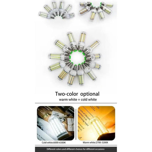 LATTUSO- 10pcs/lot LED Bulb Lamp E27 E14/ 24-72Leds Light Bulbs optional - electrical center b2c