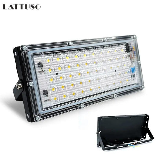 LATTUSO- Led Flood Light AC 240V Outdoor| IP65 50W Cold/Warm Light optional - electrical center b2c