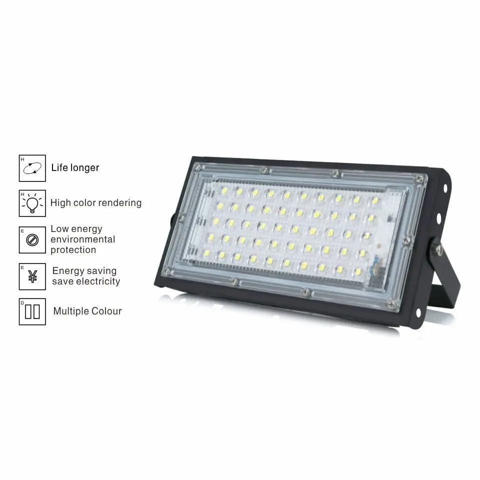 LATTUSO- Led Flood Light AC 240V Outdoor| IP65 50W Cold/Warm Light optional - electrical center b2c