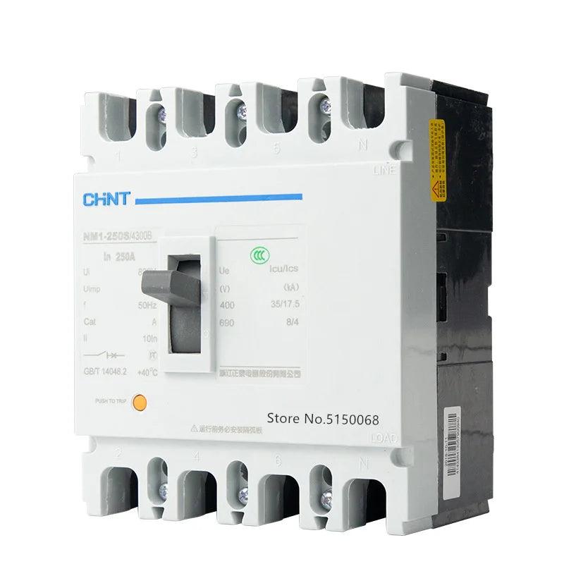 CHINT MCCB Molded Case Circuit Breaker NM1 EZC100 NSX100 NSX100N EZC100F EZC100H 10A-630A 3P 4P 125A 160A 200A 250A 350A 630A