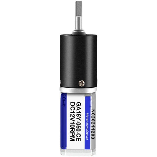 Micro DC Motor Planetary Metal Gear 6V 12V High Torque Reducer Speed 11rpm-2280rpm PWM Forward Reverse Electric Engine Ga16Y-050