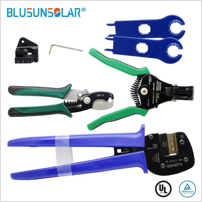 Mti Tools Wire Crimper Tools Kit Solar Cable Solar Plug Terminal Crimper Plier Wire Cutter Wire Stripper SOLAR Spanner Wrench