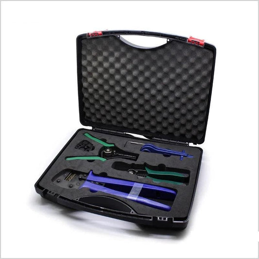 Multi Tools Wire Crimper Tools Kit Solar Cable Solar Connector Terminal Crimper Plier Wire Cutter Wire Stripper Spanner Wrench