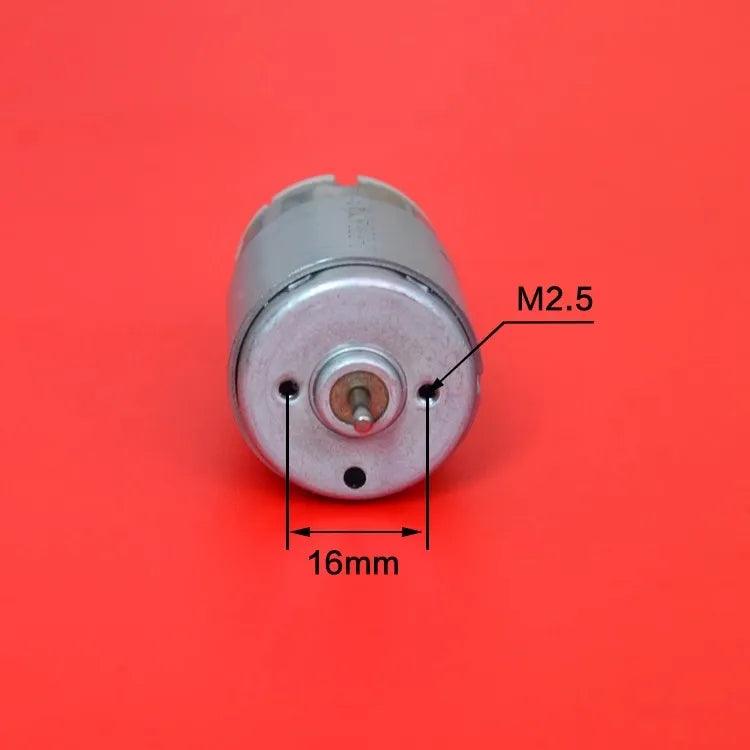 RS395 High-speed Motor With Dual Output Shaft Motor, Self-made Small Hand Electric Drill, High Torque Robot Toy Car DC 6V 12V