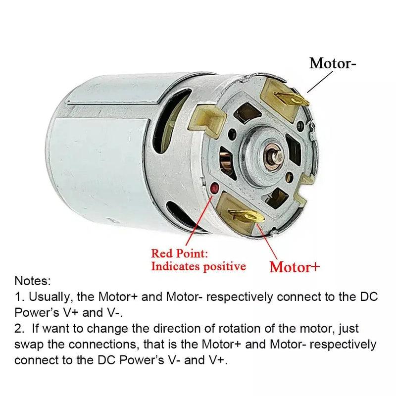 dc motor for electric drill,hz motor rs550ph 18v,18V MOTOR RS550,rs550 motor 12v 9teeth