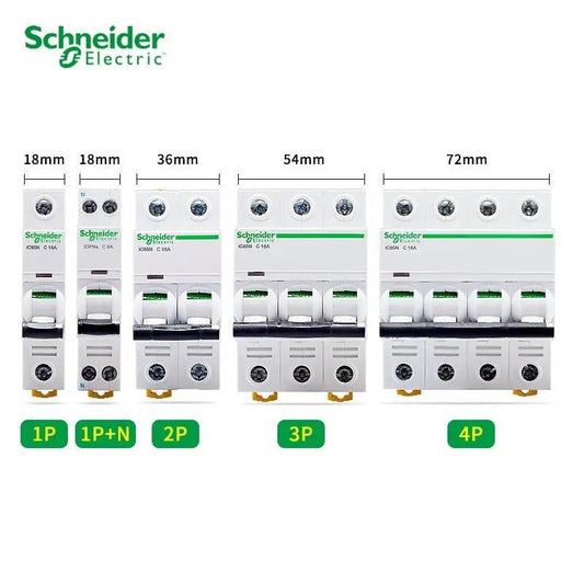 Schneider- Mini Circuit Breaker iC65N| 1P-4P C type/ 1A up to 63A - electrical center b2c,schneider electric ic65n