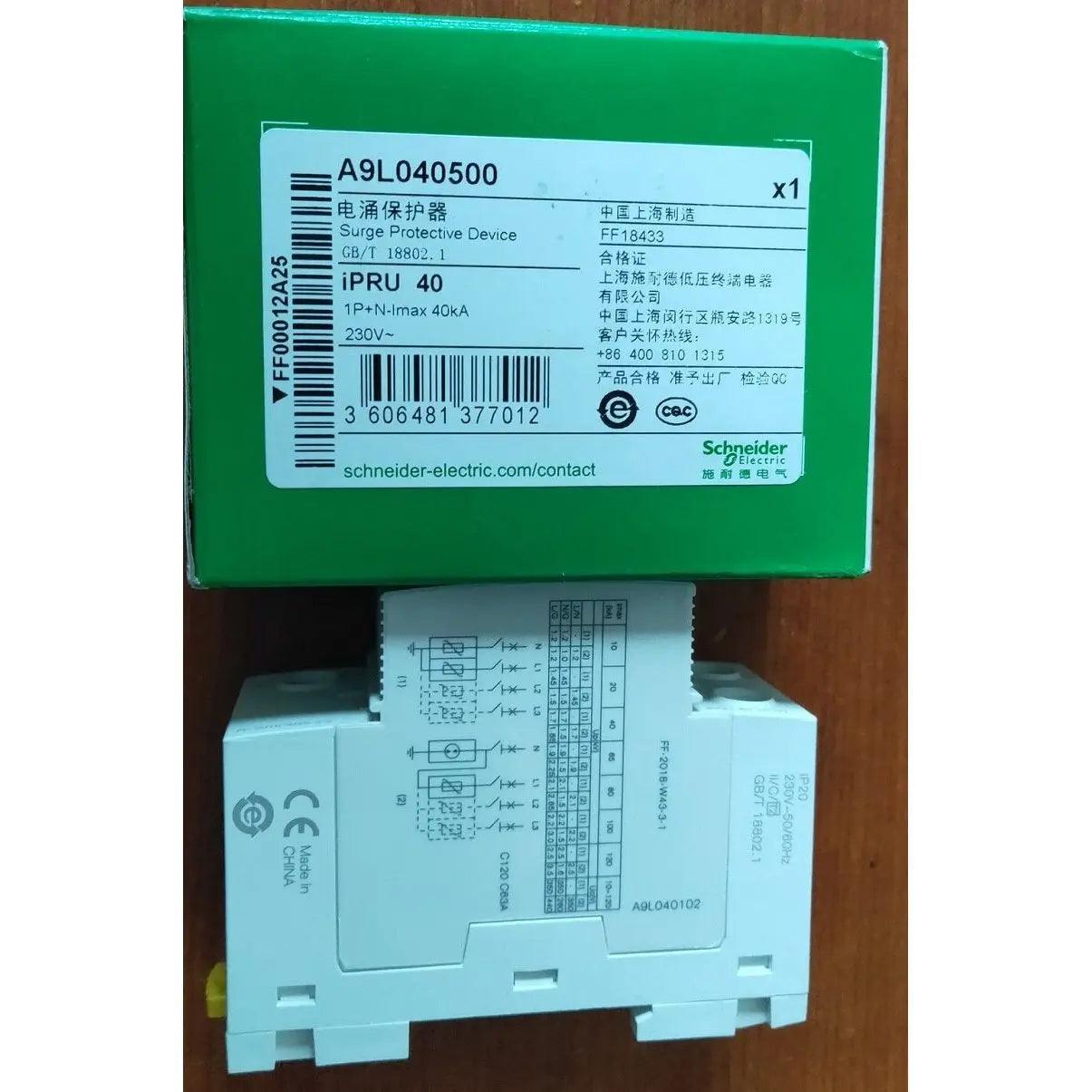 Schneider- Pluggable Surge Protector iPRU| TYPE II/ 1P+N 10KA-120KA optional - electrical center b2c