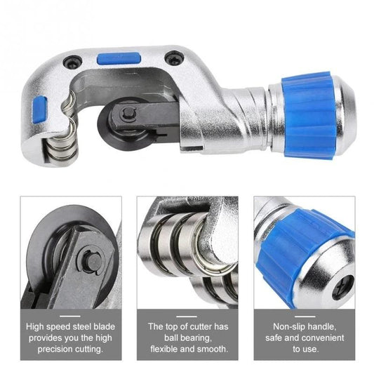 Stainless Steel Roller Type Tube Cutter 3-70mm Metal Scissor Bearing Pipe Cutter Copper Tube Plumbing Cutting Refrigeration Tool