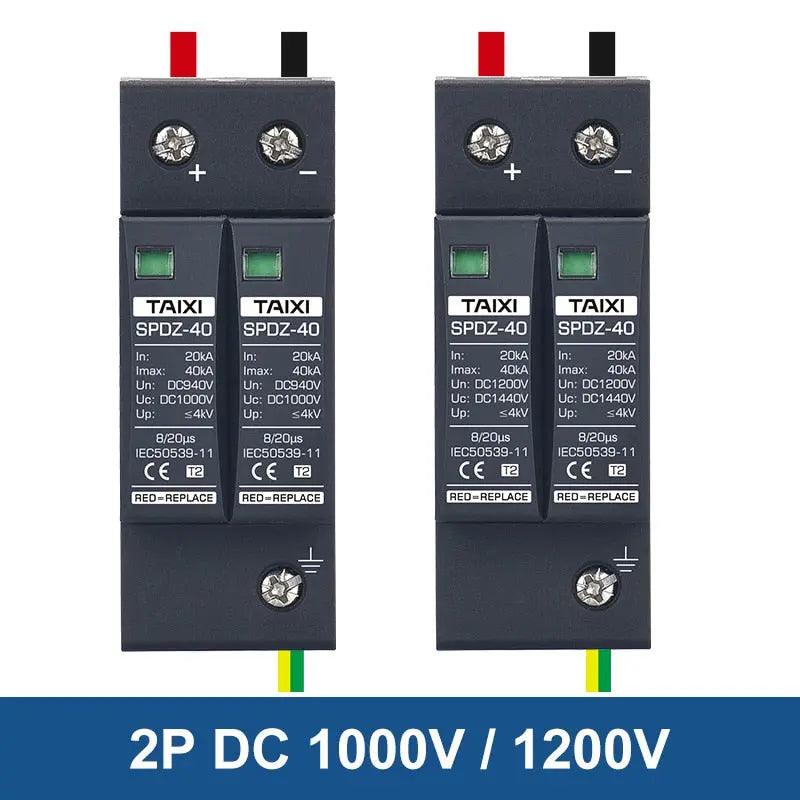 TAIXI- Photovoltaic DC SPD 2P/3P DC12V 24V 48V 500V 690V 800V 1000V - electrical center b2c
