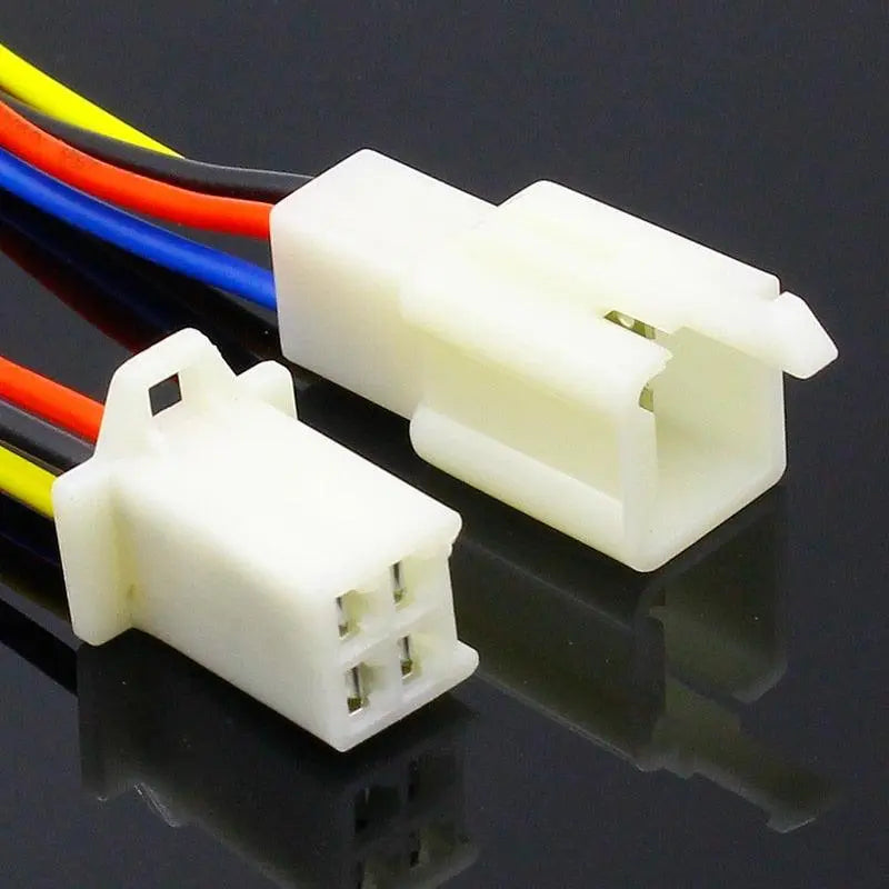 1 Kit 4 Pin Way Electrical Wire Connector Plug Set auto connectors with cable/total length 21CM - electrical center b2c