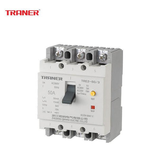 TRANER Din-rail type ELCB TRE2-3 Series.elcb breaker,elcb price,earth leakage breaker,rccb 3 phase,elcb circuit breaker