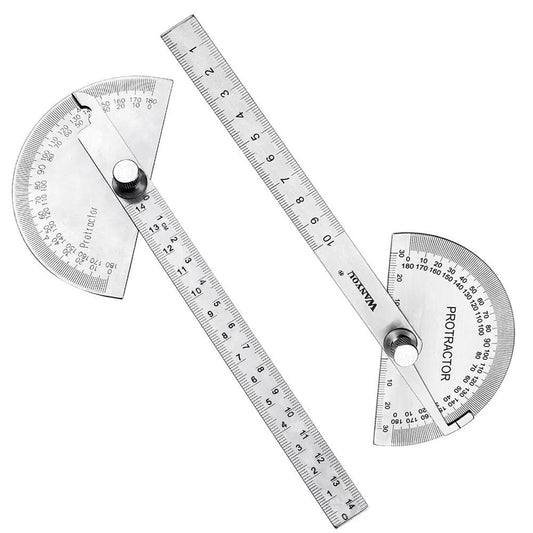 VASTAR- 180 Degree Adjustable Protractor| Stainless Steel - electrical center b2c