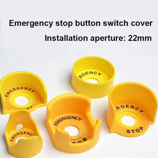 Yellow 22mm Emergency stop button protection cover button switch emergency mushroom head protection seat protection cover ring,emergency stop button cover,e stop button cover,emergency push button cover
