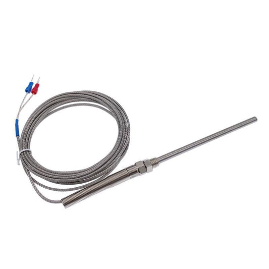 100mm K type thermocouple probe type thermocouple sensor stainless steel 0-400℃.