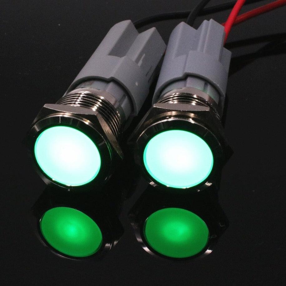 10pcs 16mm 19mm Stainless Steel Push Button Switch Latching Self-Locking with LED.