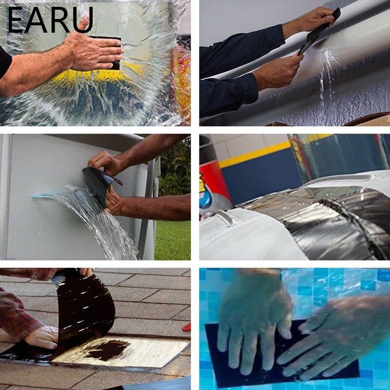 150x10cm Super Strong Fiber Waterproof Tape Stop Leaks Seal Repair Tape Performance Self Fix Tape Fiberfix Adhesive Tape.