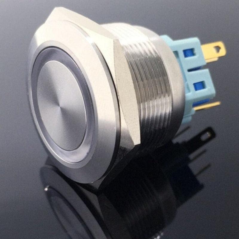 1NO 1NC 25mm Metal Momentary LED Push Button Switch.