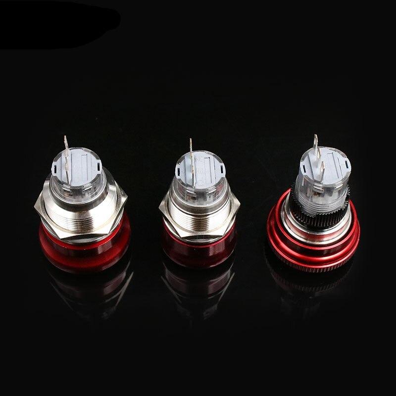 1pc 16mm 19mm 22mm 2NO 2NC Waterproof Metal Latching Emergency STOP Mushroom Push Button.