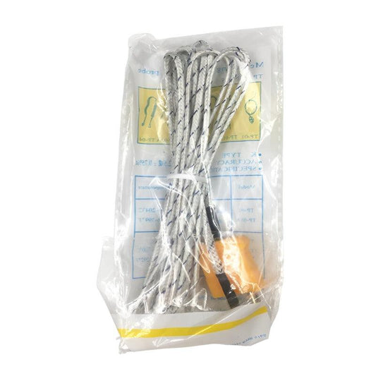 1Pc Thermocouple K Type with Mini Connector and 2m Lead Wire Cable Bargain Temperature Sensor -50-200 C Fiberglass Braiding.