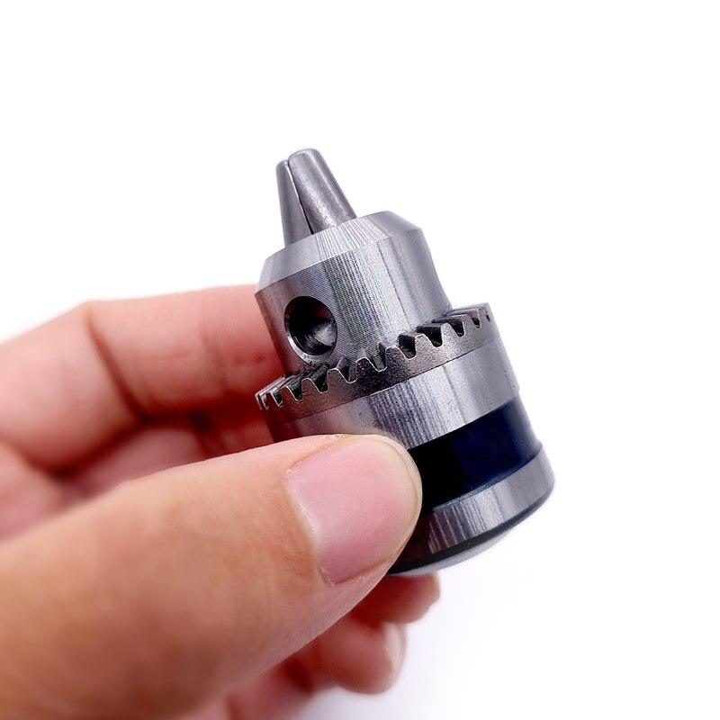 1pcs 0.6-6mm B10 3/8 24UNF Thread Drill Chuck Conversion Drill Chuck Wrench Into Electric Drill Keyless 3 Jaw Chuck.
