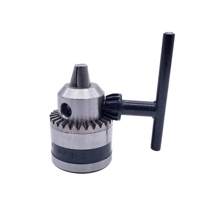 1pcs 0.6-6mm B10 3/8 24UNF Thread Drill Chuck Conversion Drill Chuck Wrench Into Electric Drill Keyless 3 Jaw Chuck.