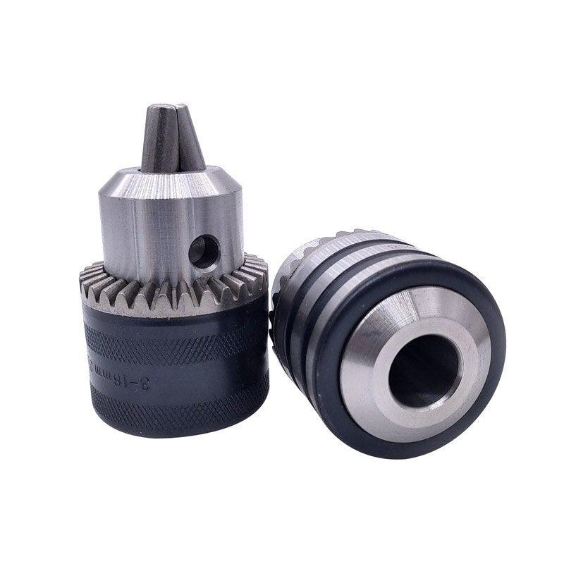 1pcs 1-13mm 3-16mm B16 B18 1/2 Thread Drill Chuck Conversion Drill Chuck Wrench Into Electric Drill Keyless 3 Jaw Chuck.
