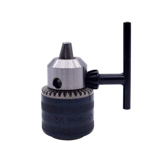 1pcs 1.5-10mm B12 3/8 Thread Drill Chuck Conversion Drill Chuck 1/2 M12x1.25 Wrench Into Electric Drill Keyless 3 Jaw Chuck.