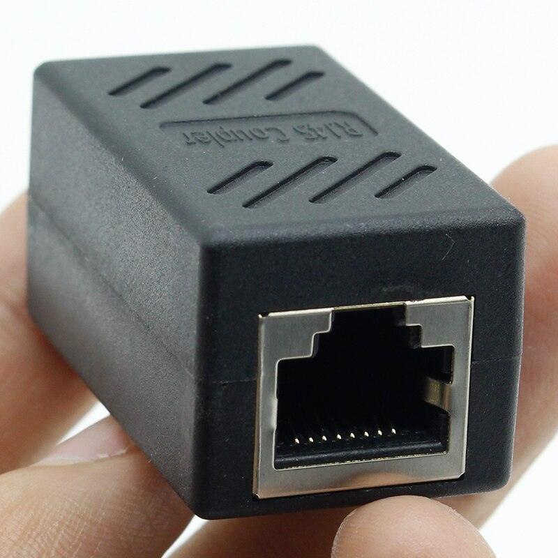 1pcs Colorful Female to Female Network LAN Connector Adapter Coupler Extender RJ45 Ethernet Cable Extension Converter.