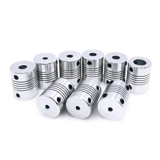 1pcs D19*L25 Aluminium flexible Jaw Shaft Coupling 5 8 6.35mm 8mm 10mm.