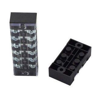 1Pcs Dual Row Barrier Screw Terminal Block Strip Wire Connector 600V 45A 3/4/6/10/12 Positions Optional.