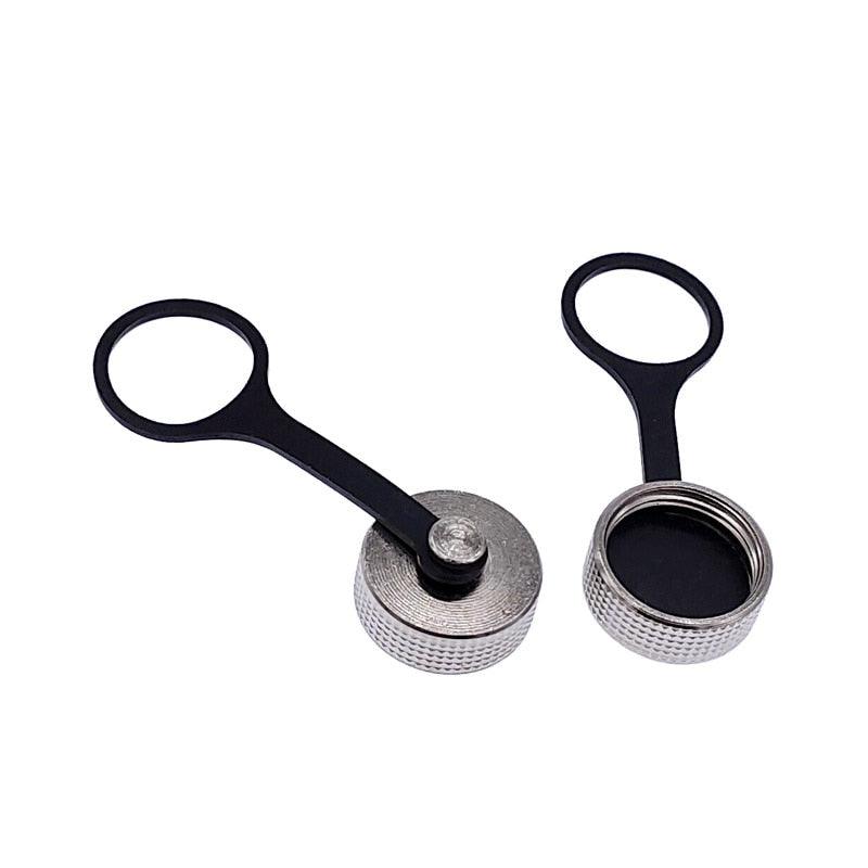 1PCS GX12 GX16 GX20 Aviation Connector Plug Cover Waterproof Dust Metal Cap Circular Connector Protective Sleeve New.