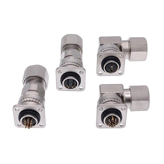 1pcs Servo motor encoder connector plug socket 10pin 2pin angle plugs metal connectors.
