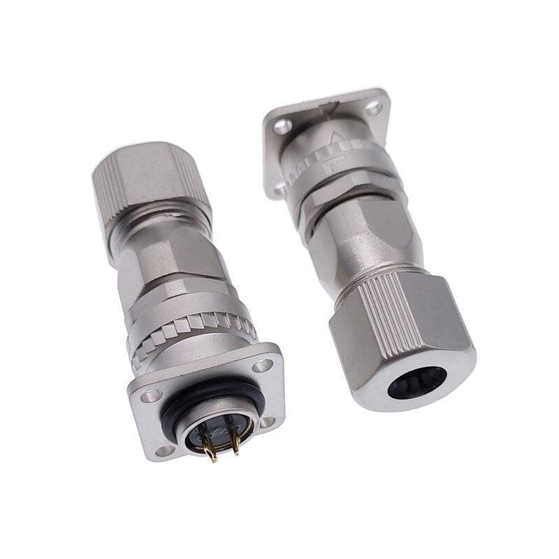 1pcs Servo motor encoder connector plug socket 10pin 2pin angle plugs metal connectors.