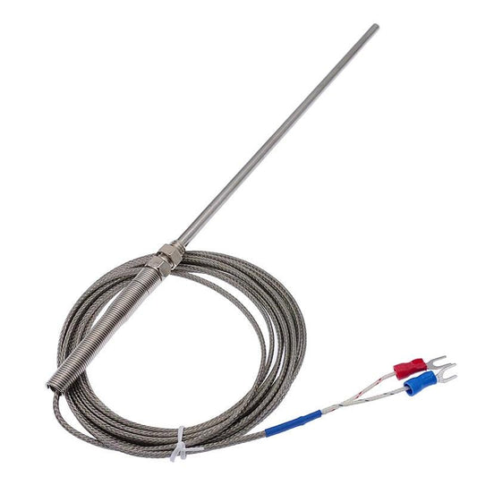 200mm probe type thermocouple sensor K type temperature measuring instrument.