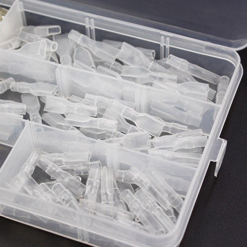 270pcs 2.8/4.8/6.3mm Insulated Electrical Wire Crimp Terminal Spade Connector Assortment Set.