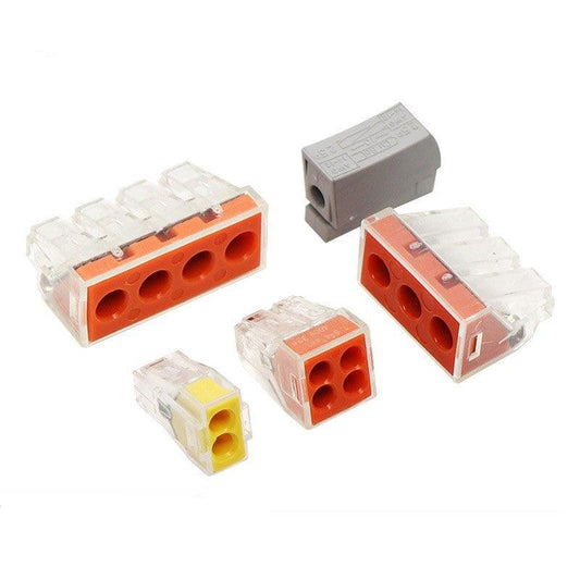 30/50 PCS Universal Compact Wire Wiring Connector Terminal Block With Lever Fast Push-in Conductor Wiring Connector Terminal.